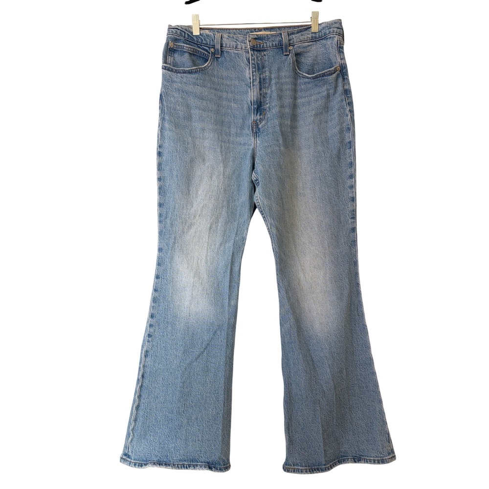 Levis 70s High Flare Jeans Med Wash High Rise Denim Women's Sz W33x30L